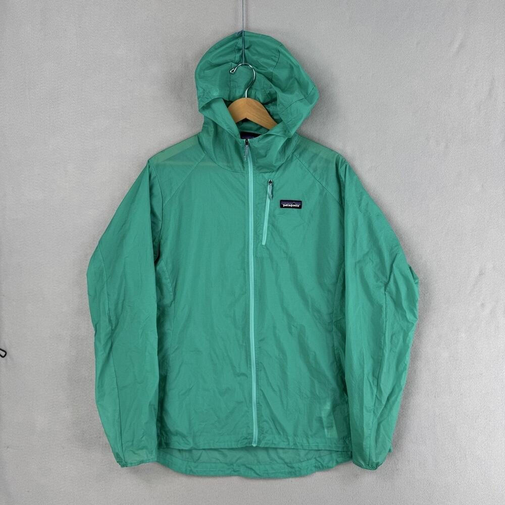 Patagonia Houdini Jacket Womens 2XL Blue Hooded Ultralight Windbreaker Packable